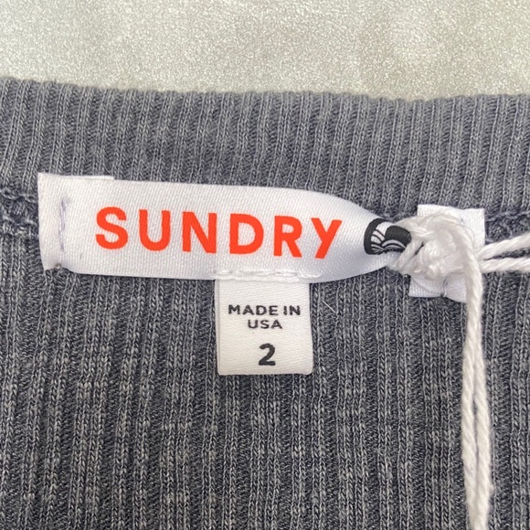 Sundry Ribbed Racerback size 2 - Picture 3 of 6
